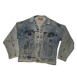 Vintage 1985 Levi’s Size M Acid Wash Denim Jean Trucker Jacket 70507 0219 USA